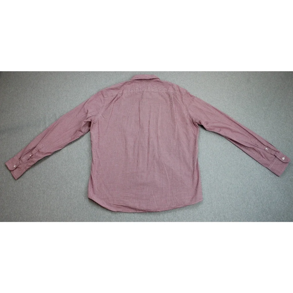 J‎ Crew Shirt Mens XL Gingham Check 100% Cotton Slim Fit Button-Down